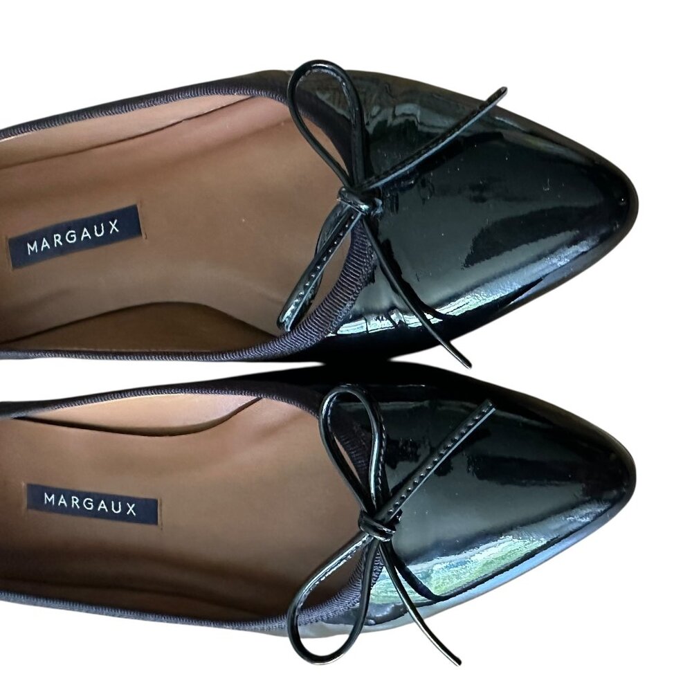 Margaux The Pointe Flat in Black Patent Leather Size 37.5 - Picture 4 of 7